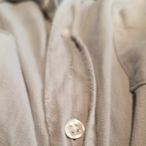 NEW FRANK & EILEEN MEN'S LUKE TATTERED DENIM BUTTON UP SHIRT IN GRAY SIZE S - Picture 7 of 9